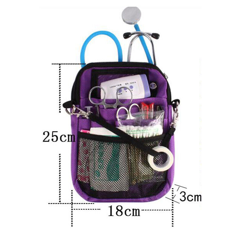 Portable Nurse Barber Pouch Waist Bag Wallet Pocket with Strap Tool Storage Bag