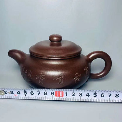 Vintage Chinese Yixing Purple Clay Teapot Zisha Ceremony Gift Teaware Exquisite