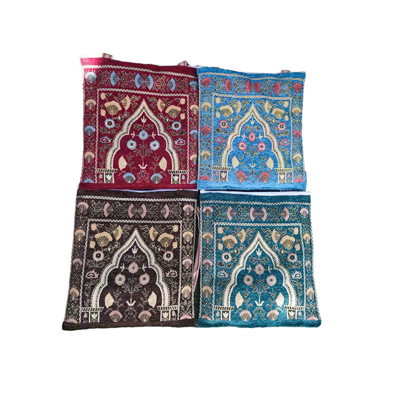 Pilgrimage Carpet Muslim Rug With Bag Kneeling Liturgical Blanket Worship Mat