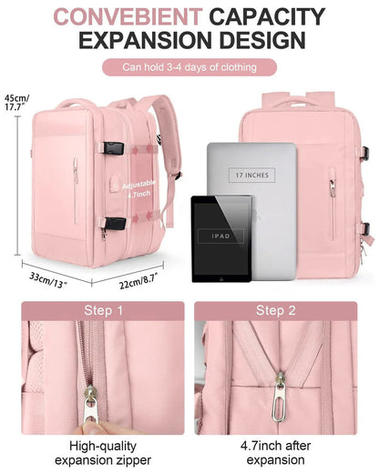 Travel Bag Backpack Women Outdoor Bag USB Charging Backpack