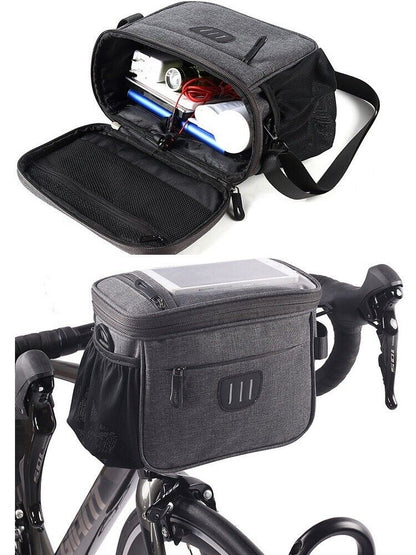 Bike Handlebar Bag Bicycle Front Frame Top Tube Bag Large Capacity Phone Touch