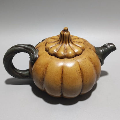 Vintage China Yixing Purple Clay Teapot Zisha Ceramic Pumpkin Teaware Collection