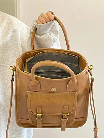 Women Handbag Pu Leather Ladies Shoulder Bags Female Big Totes