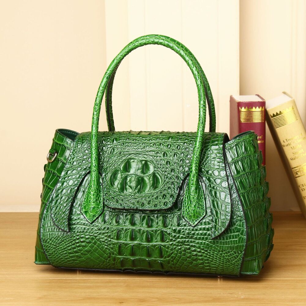 New crocodile pattern handbag, top cow leather wedding bag sling shoulder bag