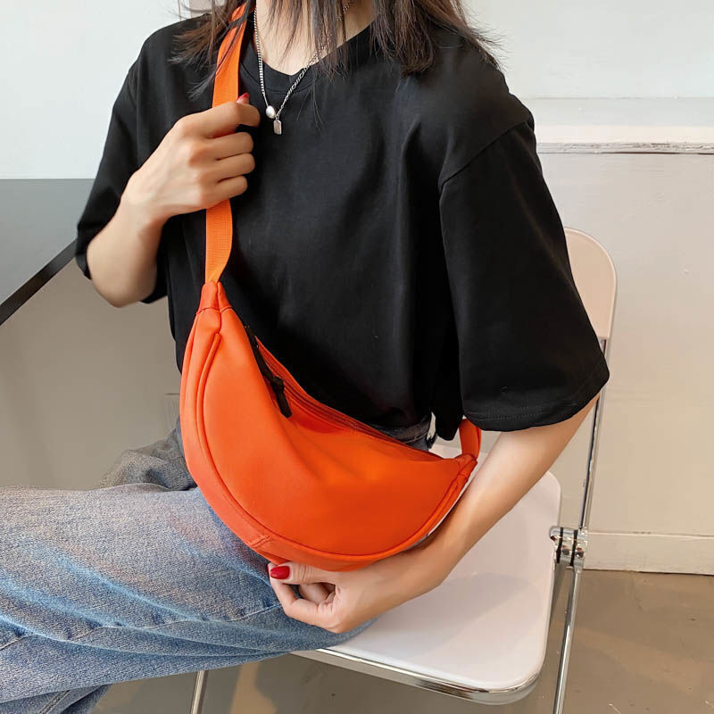 Crossbody Canvas Sling Bag For Women Hobos Chest Bag Students Shoulder Bag Strap