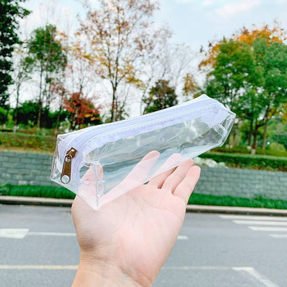 Travel Transparent Makeup Bag Toiletry Case Clear Pencil Organizer Pouch Plastic