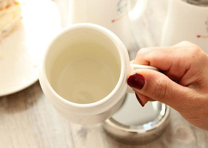 Cute Ceramic Cup Tea Milk Coffee Mug Spoon and Coasters 500ML