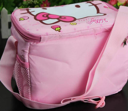 Cute Strawberry Hello Kitty Lunch Bag Insulated Cooler Picnic Crossbody Bags