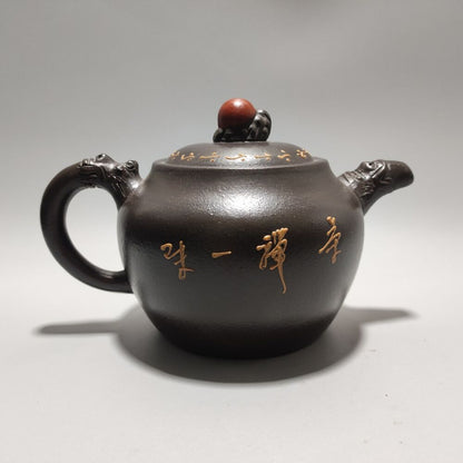 Vintage Chinese Yixing Purple Clay Teapot Zisha Ceremony Exquisite Teaware Rare