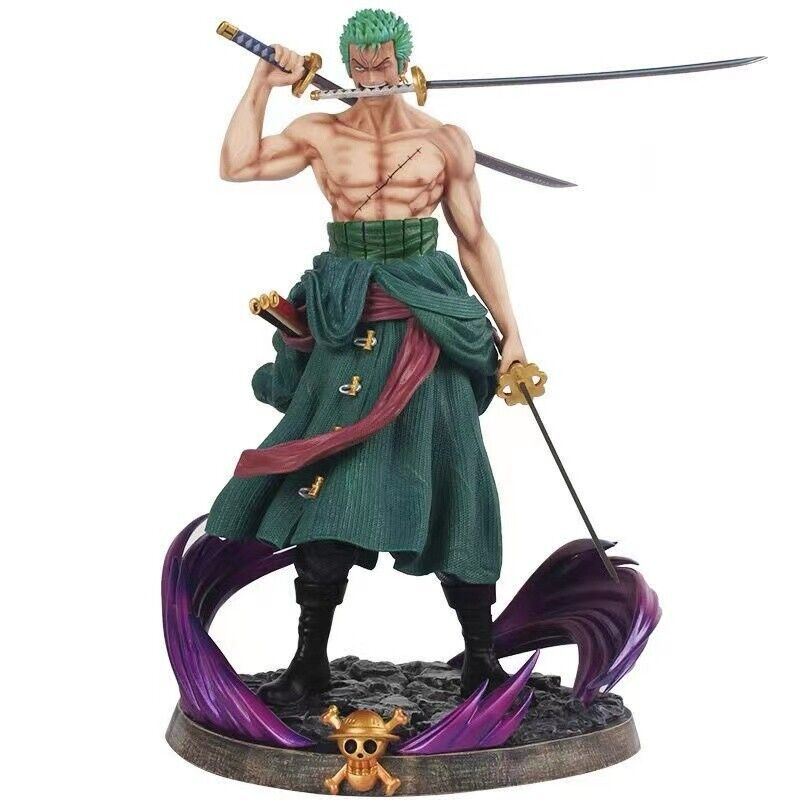 Anime One Piece Gk Roronoa Zoro PVC Actionfigur Modell Statue Spielzeug Doppelkopf-
