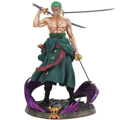 Anime One Piece Gk Roronoa Zoro PVC Actionfigur Modell Statue Spielzeug Doppelkopf-