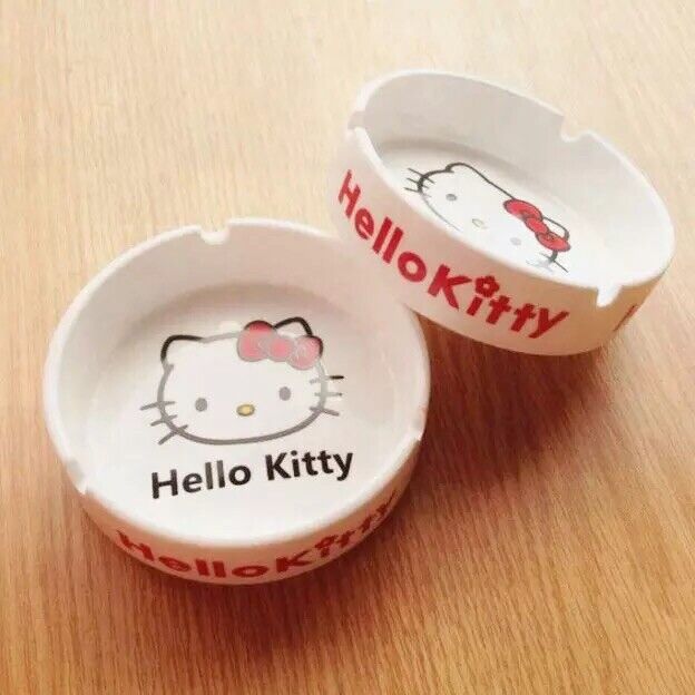 Ceramic Hello Kitty Ashtray - Sanrio Ashtray