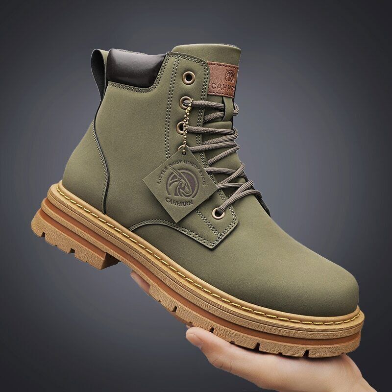 Boots Men Leather Snow Boots Man Shoes Outdoor Ankle Boots Men's Sneakers