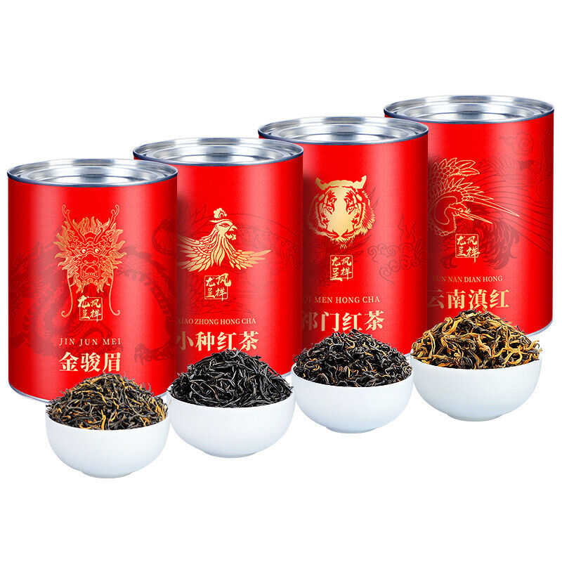 The Four Great Black Teas 四大红茶 金骏眉特级小种祁门红香螺滇红毛峰