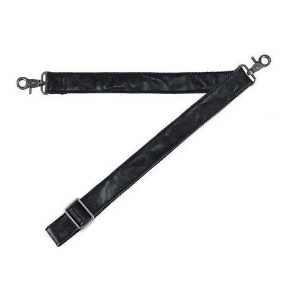 Black Cow Leather Replacement Shoulder Strap for Briefcase Luggage Messenger Bag