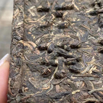 200g Yunnan Raw Pu-erh Brick Tea 2004 Peacock Banzhang Sheng Pu'er Tea Puerh Tea
