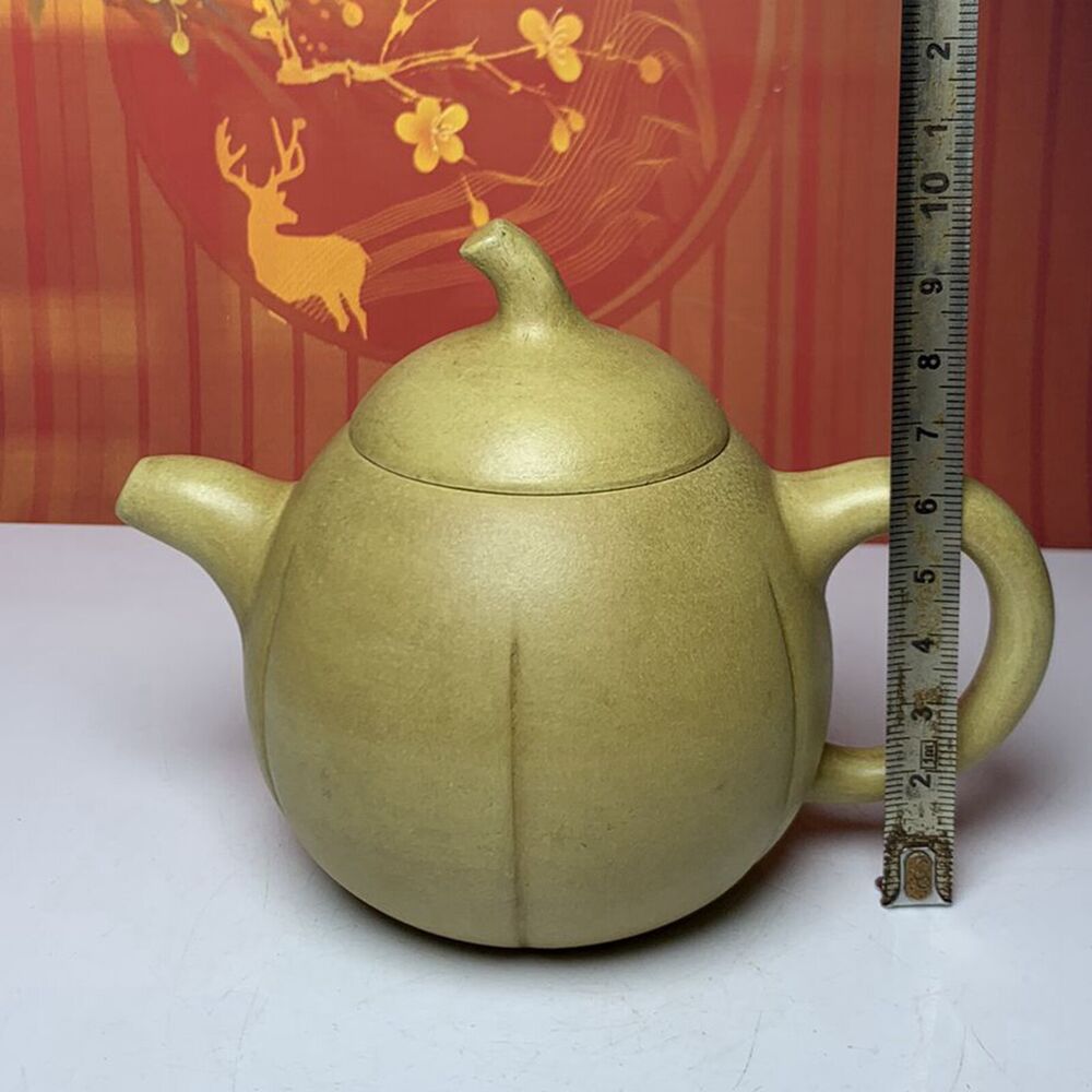 Vintage Chinese Yixing Purple Clay Teapot Zisha Ceremony Pumpkin Nice Tea Set