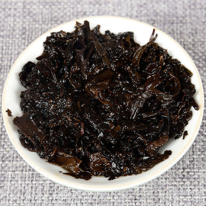 357g Yunnan Puerh Ripe Tea Cake Bulang Arbor Pu-erh Cooked Tea Pu'er Black Tea