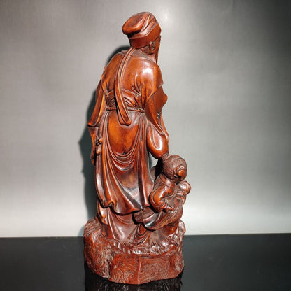 chinese Wang Xizhi love geese wood carving most famous early calligrapher Carved