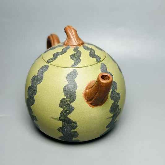 Vintage Chinese Yixing Purple Clay Teapot Zisha Ceremony Nice Watermelon Teaware