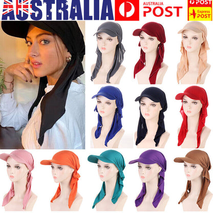 Women's Hats Muslim Hijab Baseball Cap Turban Hat Headscarf Sun Hats Scarf Caps~