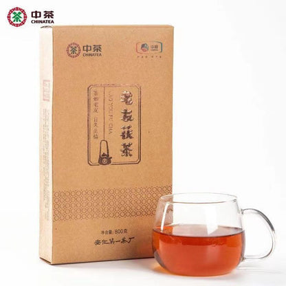 800g/brick Laoyou Fu Tea Hunan Anhua Dark Tea Centennial Wooden Warehouse