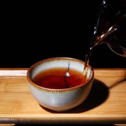 Yunnan Pu'er Ripe Tea Banzhang Dark Fragrance Aged Mature Tea 357g Cake Tea