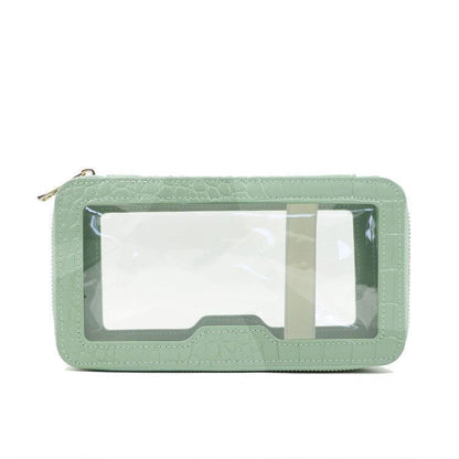 Crocodile Leather Travel Bag Fashion Waterproof Clear Makeup Storage Bag Zipper