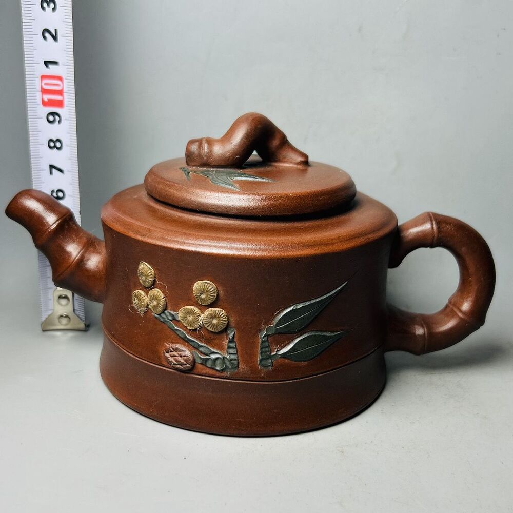 Vintage Chinese Yixing Purple Clay Teapot Zisha Ceremony Exquisite Tea Set Rare
