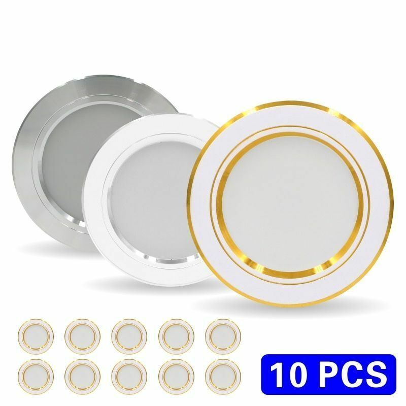 LED Downlight Ceiling Light 10pcs 220V 5W 9W 12W Recessed Round Led Panel Light