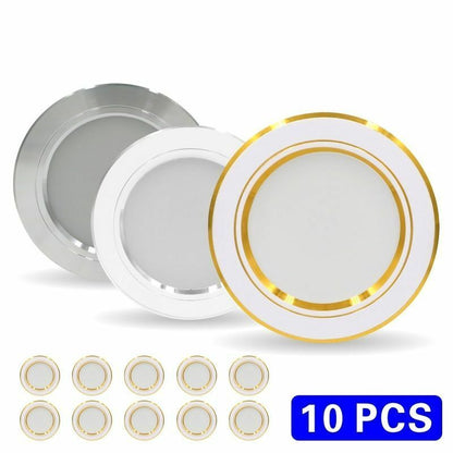 LED Downlight Ceiling Light 10pcs 220V 5W 9W 12W Recessed Round Led Panel Light