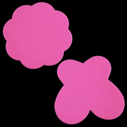 Nail Art Tools 2Pcs Silicone Paint Palette Mats Butterfly Plum Blossom Stamp Pad