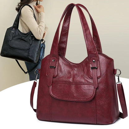 Totes Women 2024 PU Leather Shoulder Side Bag Female Shopper Handbag
