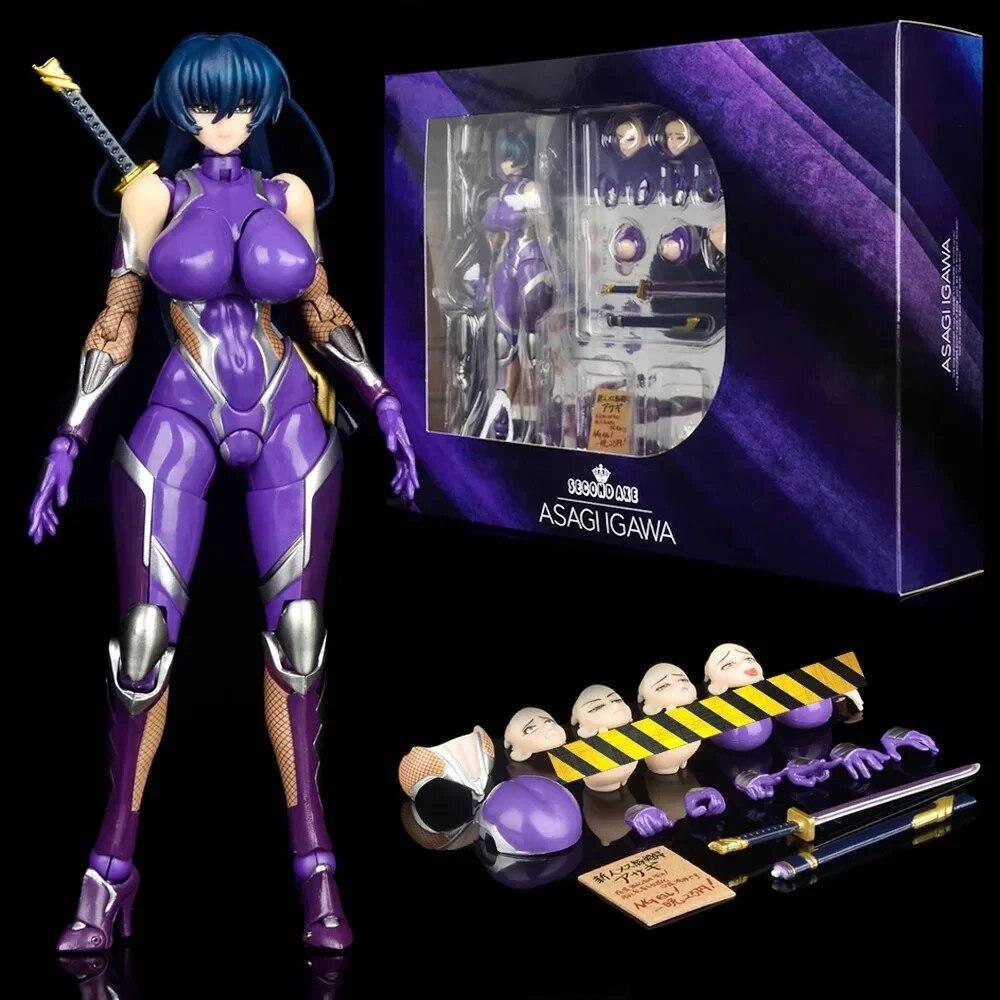 Native SECOND AXE ACTION Taimanin Igawa Asagi Action Figure Toy Model Gift