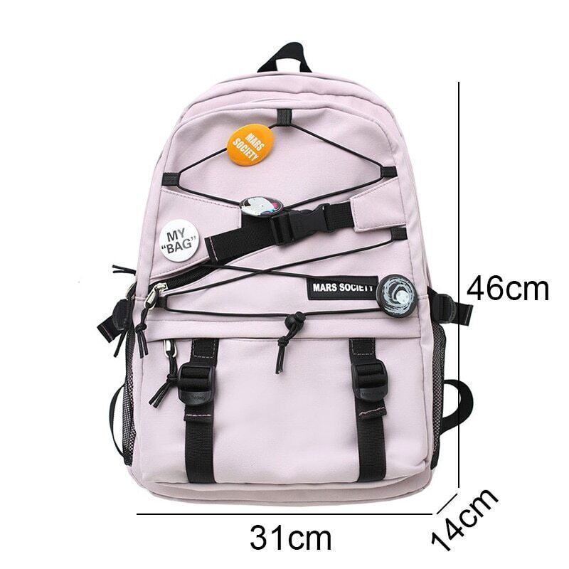 School Backpack Nylon College Backpack Boy Travel Bag Men Women Laptop Bags