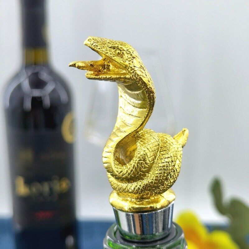 Wine Stopper Creative Snake Zinc Alloy Champagne Bottle Keeping Fresh Sealed Cap