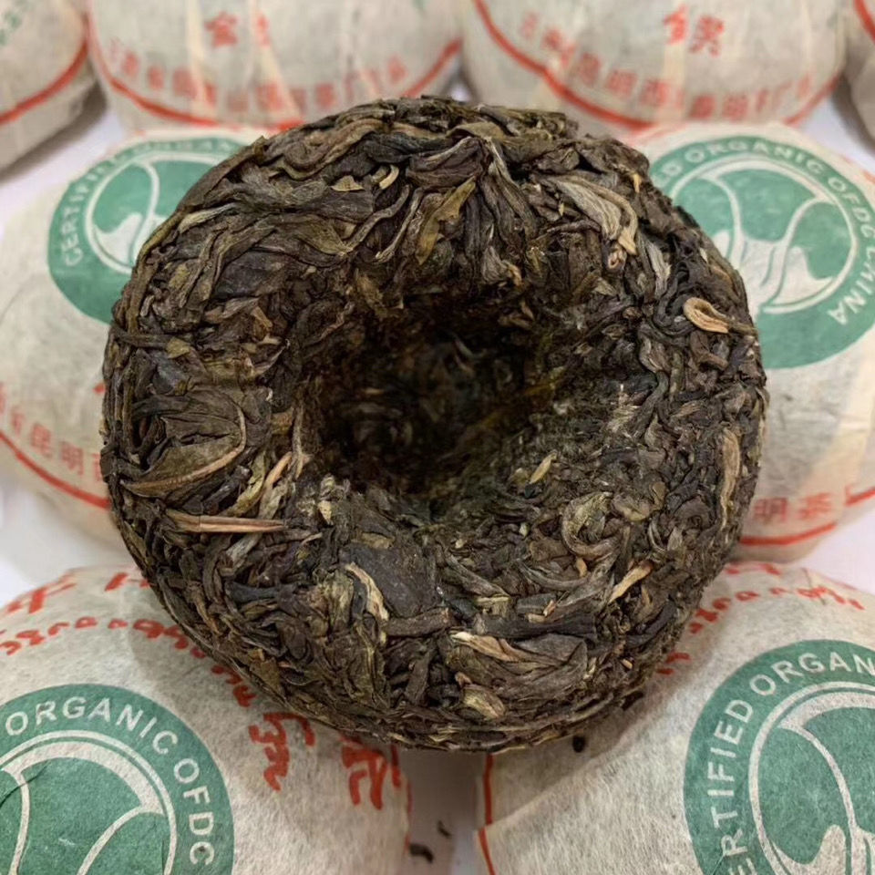2003 Gold Award Organic Millennium Tree Tuo Pu-erh Tea Raw Ban Zhang Puer 100g
