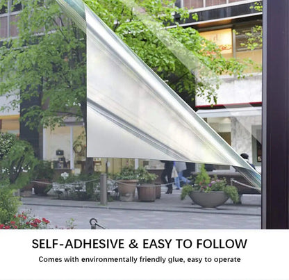 Glass Window Film Reflective Silver Mirror Tint Self-Adhesive Decal 5 8 10 Meter