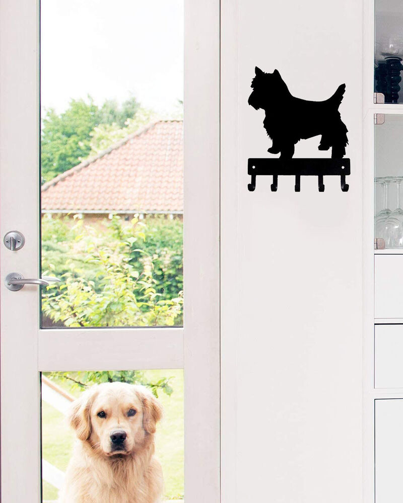 Yorkshire Terrier (Trim) Yorkie Dog - Key Rack-6 inch/9 inch Wide Metal Wall Art