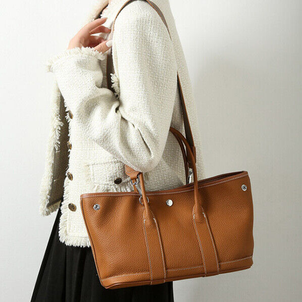 Togo Leather Women's Handbag, Genuine Leather Crossbody Shoulder Bags Tote