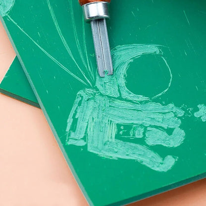 Stamping Blocks PVC Carving Rubber Sheet Printmaking Board Kits Engraving Plates