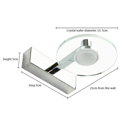 Wall Lamp Acrylic Mirror Headlight Bedroom Makeup Lamp Waterproof Anti-Fog Light