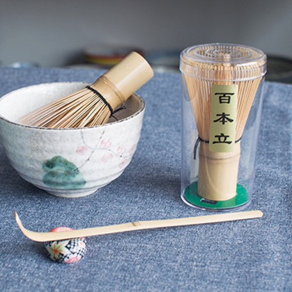 Bamboo Whisk with Holder Matcha Tea Ceremony Set