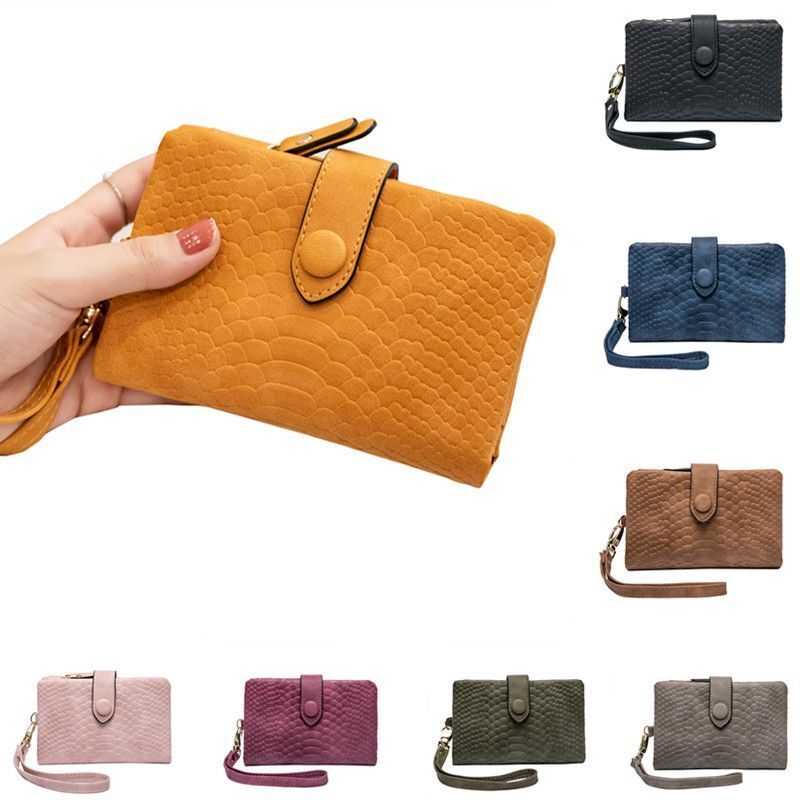 Wristband Short Wallet Student Clutch Bag Large Coin Bag Multi Card Coin Purses