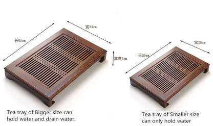 Boutique Tea Tray Wenge Wood Tea Table Chicken-wing Wood Tea Boat For Tea House