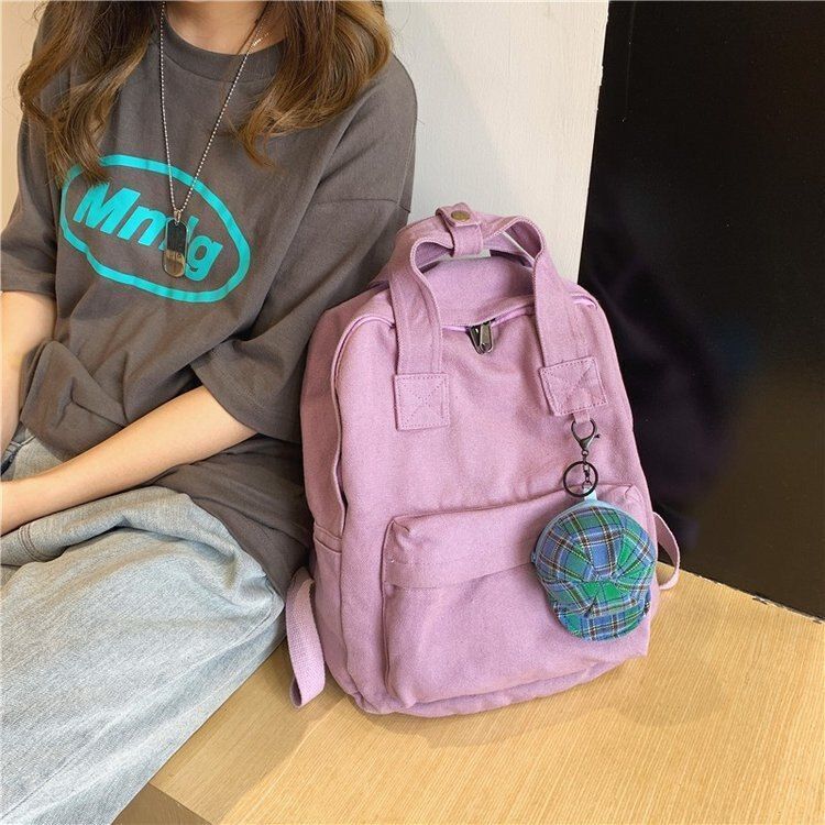Women Backpack Fashion Solid School Bag Teenage Backpacks Travel 36*30*16cm 1 PC