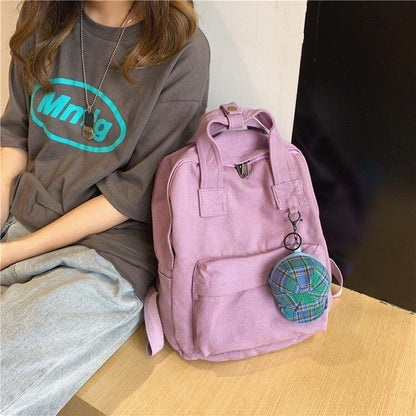 Women Backpack Fashion Solid School Bag Teenage Backpacks Travel 36*30*16cm 1 PC