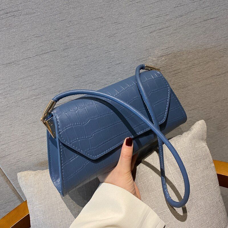 Retro Handbag Synthetic Leather Shoulder Totes Bag Portable Underarm Purse Bags