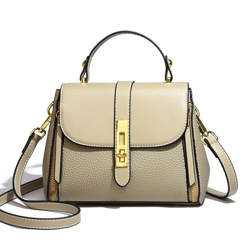 Sling Top Handle Handbags Genuine Leather Vintage Tote Messenger Shoulder Purse