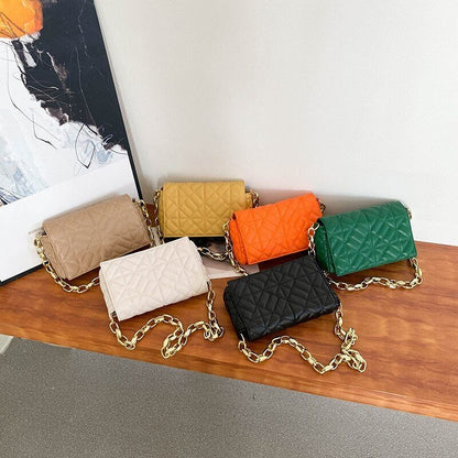 Shoulder Bag Thick Chain Underarm Bags Women Handbags Purses Ladies Crossbody